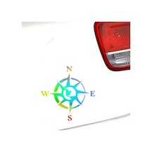 Gül Pusula Araba Sticker Yapıştırması 1