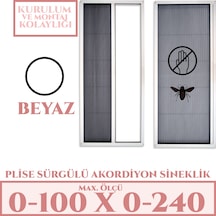 Plise Akordiyon Sineklik En:0-100 X Boy:0-240 Tüm Kapı Çeşitleri