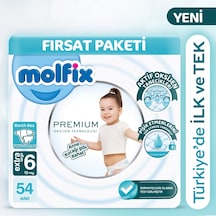 Molfix Premium Ultra Fırsat Paketi 6 Beden 54 Adet 6 Numara