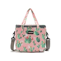 Yeniden Kullanılabilir İzoleli Termal Öğle Yemeği Çantası, Yetişkin Kadınlar İçin Şirin Öğle Yemeği Kutusu, İş Ofisi, Dış Mekan Seyahati, Piknik, Plaj, Mangal Partisi Kaktüs Diğer