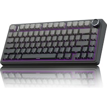 Aula F75 Mekanik Rgb Tkl Reaper Switch Kablosuz Makrolu Hot Swap Klavye Gradyan Gri