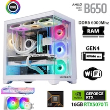 Xaser Velox X100 R7 7800X3D 32 GB 1 TB SSD 16 GB RTX5070Tİ Free Dos Masaüstü Oyuncu Bilgisayarı