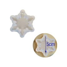 Epoksi Silikon Kalıp Kartanesi Modeli 5 Cm Beyaz