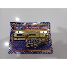 Tekin Kapı Emniyet Zinciri Kaliteli Lüks Sarı Renk