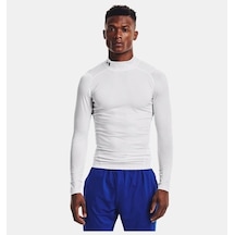 Under Armour Ua Heatgear Armour Compression Mock Erkek Uzun Kollu T-shirt 1369606-100 Beyaz