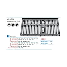 Nt Bits Set Takımı 42 Parça Crv Ncsetba42