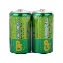 Gp Gp14g Greencell R14 Çinko C Orta Boy Pil 2'li Shrink