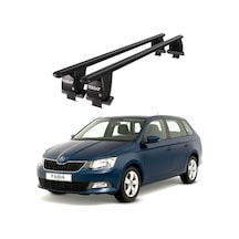 Royal Skoda Fabia 2015 Ve Sonrası Uyumlu Siyah Kilitli Ara Atkı Port Bagaj Tavan Barı