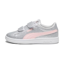 Puma Smash 3.0 Gliz Glam V Ps Çocuk Gri Sneaker