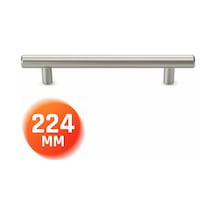 Metal Mobilya Kulbu Mutfak Çekmece Dolap Dolabı Kulpu Kulpları İnox 224 Mm