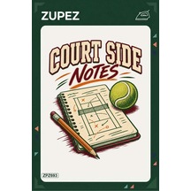 Zpz693 Court Side Notes Ütüyle Uygulanabilir Transfer Baskı - 911529800