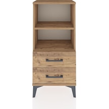 Arges Komodin 2 Raflı 2 Çekmeceli 44x30x96 Çam-çam Çam
