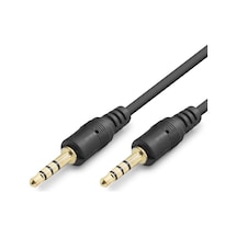 1.5 Metre AUX Stereo Ses Kablosu 3,5 mm 3 Boğum Jack Erkek - Erkek