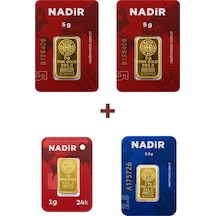 Nadir Gold 24 Ayar 13,5 Gram Altın 2 Ad 5 Gram Altın + 1 Ad 2,5 Gram Altın + 1 Ad 1 Gram Altın
