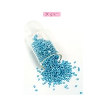 Kesme Cam Boncuk 2mm - 20 Gram - Camgöbeği Mavi -bnc347