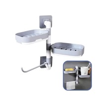 Buffer Çoklu Sabun Tutucu Fonksiyonel Banyo Sabunluk Metalik