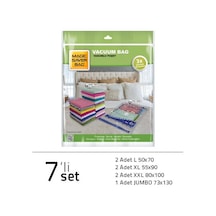 Magic Saver Bag 7'Li Vakumlu Poşet Seti 2 L+2 Xl+ 2 Xxl+1Jumbo