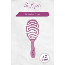 Nascita Professional Üç Boyutlu Saç Fırçası Geri Dönüştürülebilir Pembe 4169 X 2 Adet 0