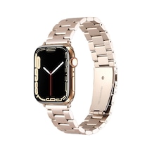 Ekılıf - Apple Uyumlu  Watch 38mm - Kordon Metal Kordon Krd-93 - Starlight