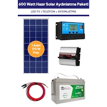 600 Watt Güneş Enerjisi Hazır Solar Paket Sistemi