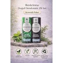 Ben&anna Doğal Deodorant 2 Li Set Green Fusion & Urban Black Avantajlı Paket