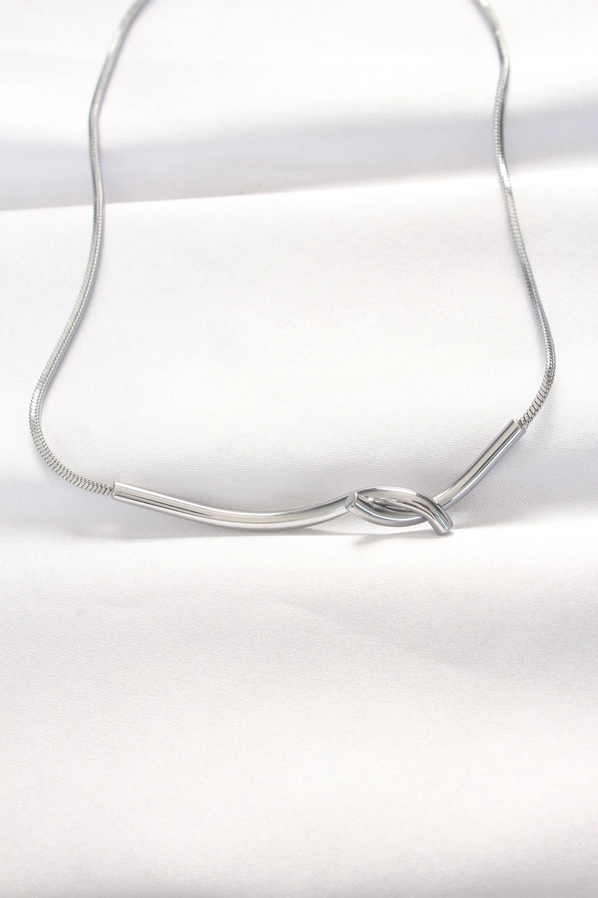 316l Çelik Silver Renk Kolye Renkli