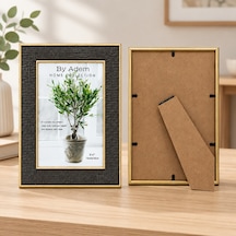5x7 Kabartmalı Gold Çerçeve Çok Renkli