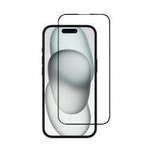 Apple iPhone 15 Uyumlu Ekran Koruyucu 9d Kırılmaz Cam Tam Kaplayan 9018000001775