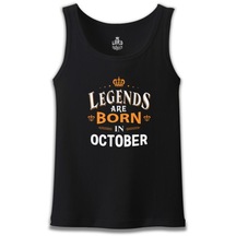 Legends Born In October - King Siyah Erkek Atlet
