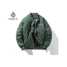 Sımıcg Erkek Günlük Kalınlaşmış Sıcak Ceket-yeşil Yeşil