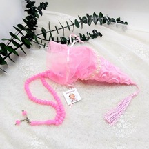 Çiçekli Külah Plastik Tesbihli Bebek Mevlüt Hediyelik 20 Adet