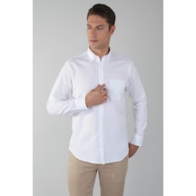 Bisse Regular Fit Pal Bdk Yaka Uk Klasik T.cep Beyaz Gmkls4kpal224048 D01 Beyaz