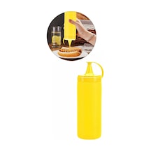 Plastik Kolay Kullanım Mayonez Sos Şişesi Sızdırmaz Sıvı Yağlık Şişe 400ml Sarı Diğer