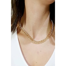 Parlak Kadın Zincir Kolye Gold 463949961