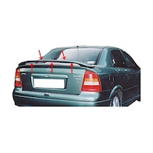 Opel Astra G 1998-2009 Sedan Spoiler-fiber-astarlı-boyasız