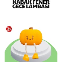 Mey İthalat Şarjlı Pumpkin Led Masa Lambası Zamanlayıcılı Dokunmatik Çok Renkli