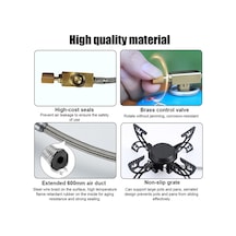 Açık Hava Elektronik Ateşlemeli Ocak - Taşınabilir Pişirme Aksesuarı, Katlanır Gaz Ocağı, Ayar Lanabilir Ateş Gücü, Siyah Çok Renkli