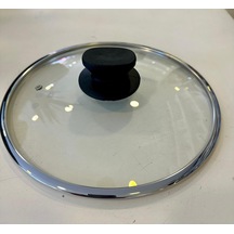 Cam Kapak Çemberli 28 Cm şeffaf