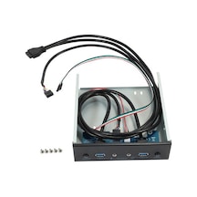 Venturemart Usb 3.0 2 Bağlantı Noktalı Optik Sürücü Ön Panel Genişletme Adaptörü Usb 3.0 Hub +hd Ses+