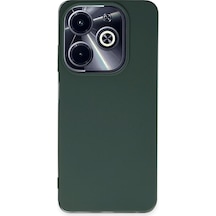 Uryport İnfinix Hot 40i Kılıf First Silikon - Koyu Yeşil