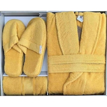 Colourıst Gold Banyo Bornoz Seti S/m