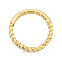 Altın Burgulu Halka Conch Piercing As74Pc Altınsepeti Sarı