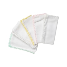 Andywawa Bebek Ağız Mendili 5 Parça 25x25 Cm Ac23781 Beyaz