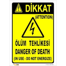Ölüm Tehlikesi 35x50 Cm Dekota 3 Mm