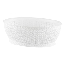 Oval Örgü Sepet 3,5lt Oval Knitting Basket 3,5 L Beyaz