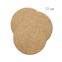 Vedemo Supla 3 Adet 3 Mm Ham Mdf 22 Cm Çap Yuvarlak Servis Altı