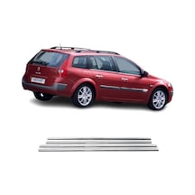 Renault Megane 2 Sw Krom Cam Çıtası 4Prç 2004-2010 P.Çelik
