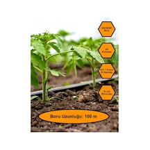 16 Mm Çaplı, Damlama Hortumu, Sulama Borusu Deliksiz 100 Metre