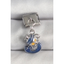 316l Çelik Gümüş Renk Sallantı Kova Burç Model Nomination Charm Çok Renkli