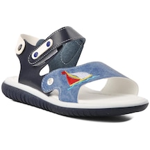 Ayakmod Şng 1540-f Lacivert-beyaz-kot Erkek Çocuk Sandalet 001